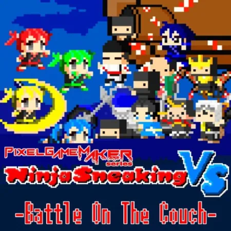 Portada de Pixel Game Maker Series Ninja Sneaking vs: Battle on the Couch