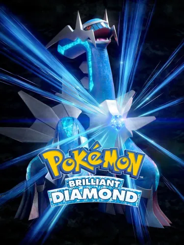Portada oficial del videojuego Pokémon Brilliant Diamond