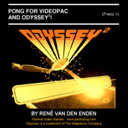Portada de Pong for VideoPac and Odyssey 2!