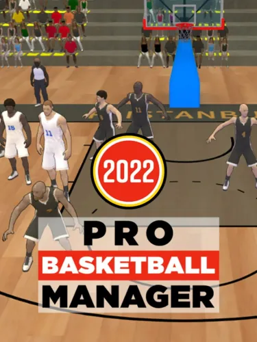 Portada oficial del videojuego Pro Basketball Manager 2022