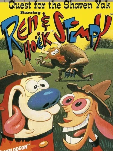 Portada de Quest for the Shaven Yak Starring Ren Hoëk and Stimpy