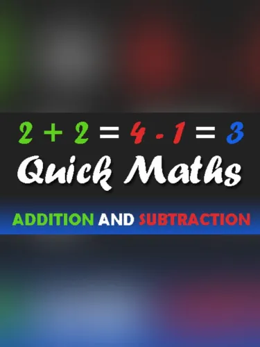 Portada de Quick Maths: addition and subtraction