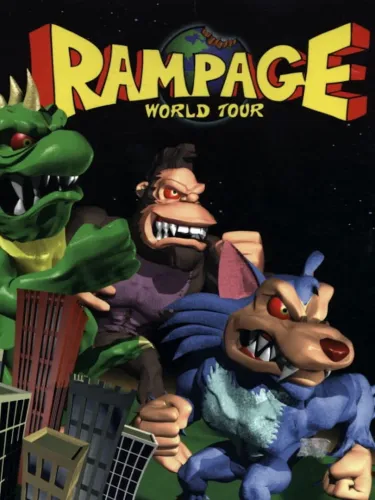 Portada oficial del videojuego Rampage World Tour