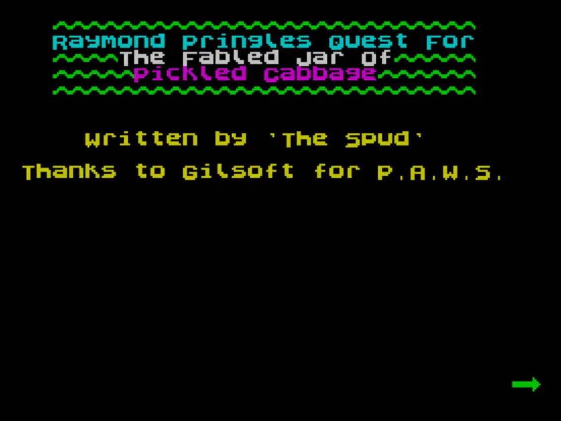 Raymond Pringle’s Quest for the Fabled Jar of Pickled Cabbage