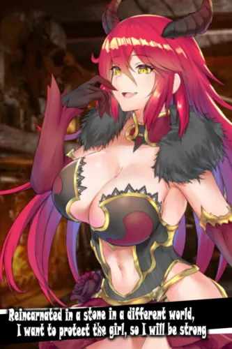 Portada de Reincarnated in a Stone in a Different World, I want to Protect the Girl, so I will be Strong