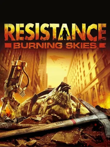 Portada oficial del videojuego Resistance: Burning Skies
