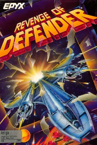 Portada oficial del videojuego Revenge of Defender