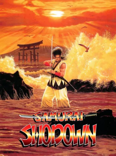 Portada oficial del videojuego Samurai Shodown
