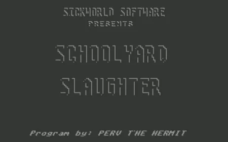 Portada de Schoolyard Slaughter