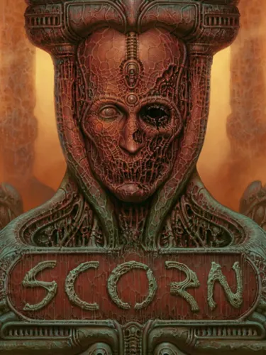 Portada oficial del videojuego Scorn