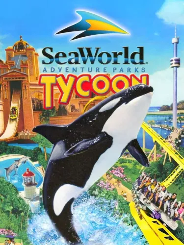 Portada oficial del videojuego SeaWorld Adventure Parks Tycoon