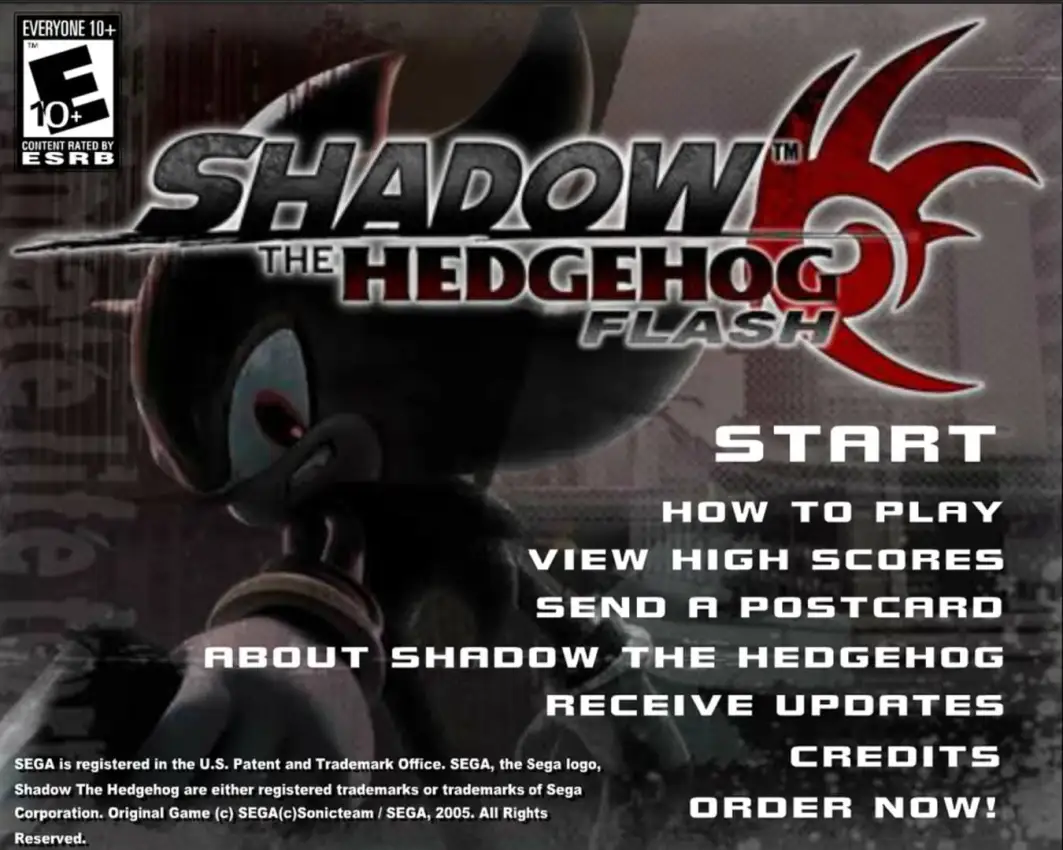 Shadow the Hedgehog Flash
