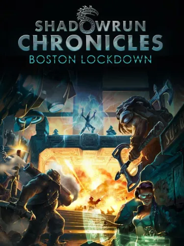 Portada oficial del videojuego Shadowrun Chronicles: Boston Lockdown