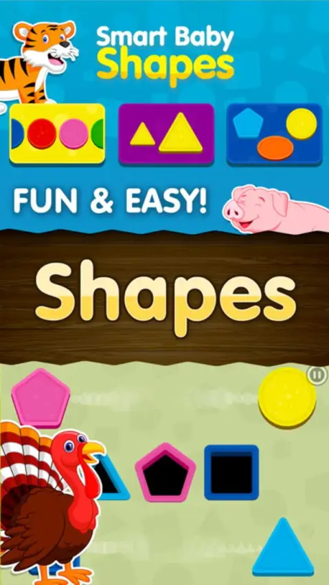 Shapes! Toddler Kids Games,Baby Boys Learning Free