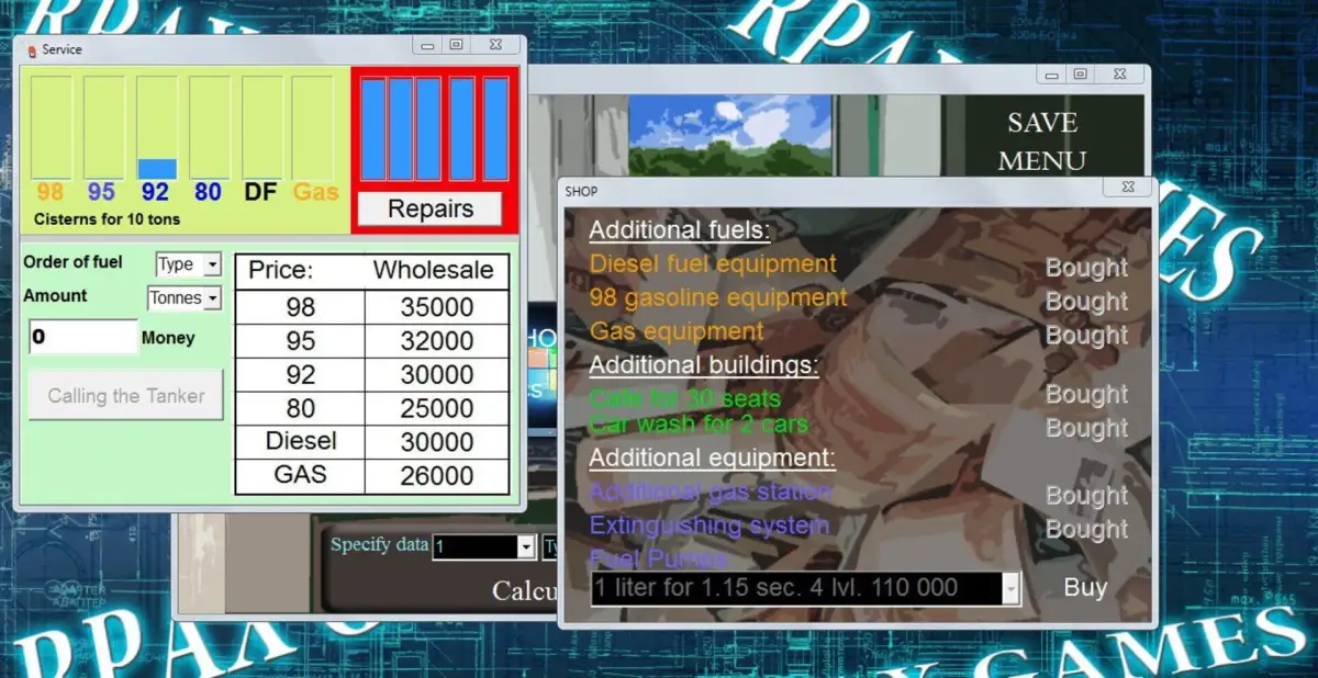 Portada de Simulator gas station