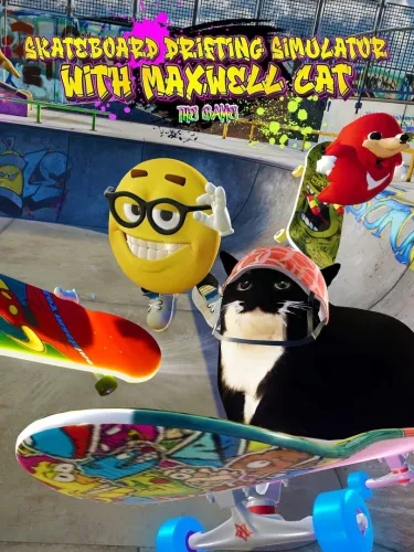 Portada de Skateboard Drifting Simulator with Maxwell Cat: The Game