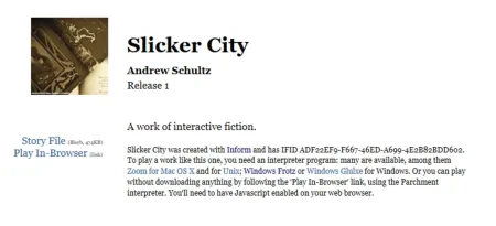 Portada de Slicker City