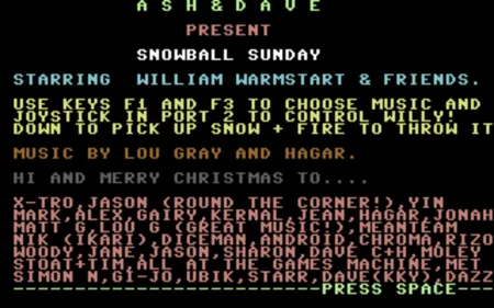 Portada de Snowball Sunday