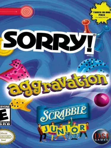 Portada de Sorry! / Aggravation / Scrabble Junior