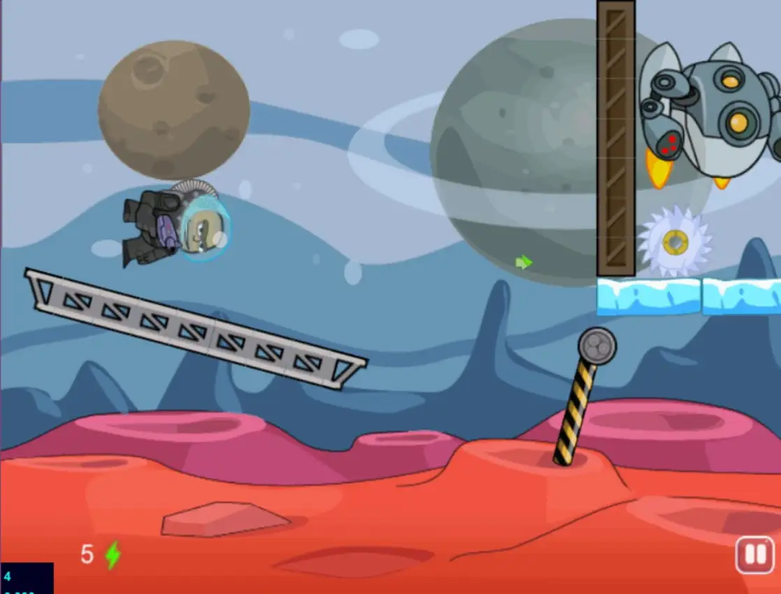 Space Captain vs Mega Robots