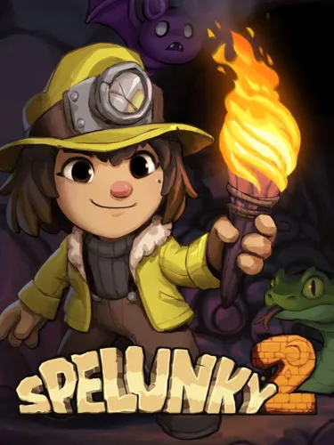 Portada oficial del videojuego Spelunky 2
