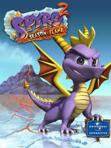 Portada oficial del videojuego Spyro 2: Season of Flame