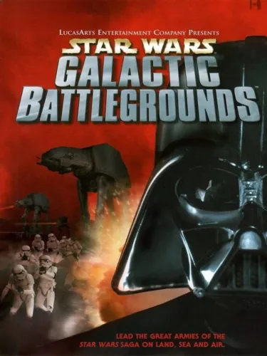 Portada oficial del videojuego Star Wars: Galactic Battlegrounds