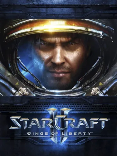 Portada oficial del videojuego StarCraft II: Wings of Liberty