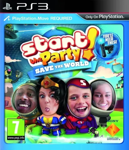 Portada oficial del videojuego Start the Party! Save the World!