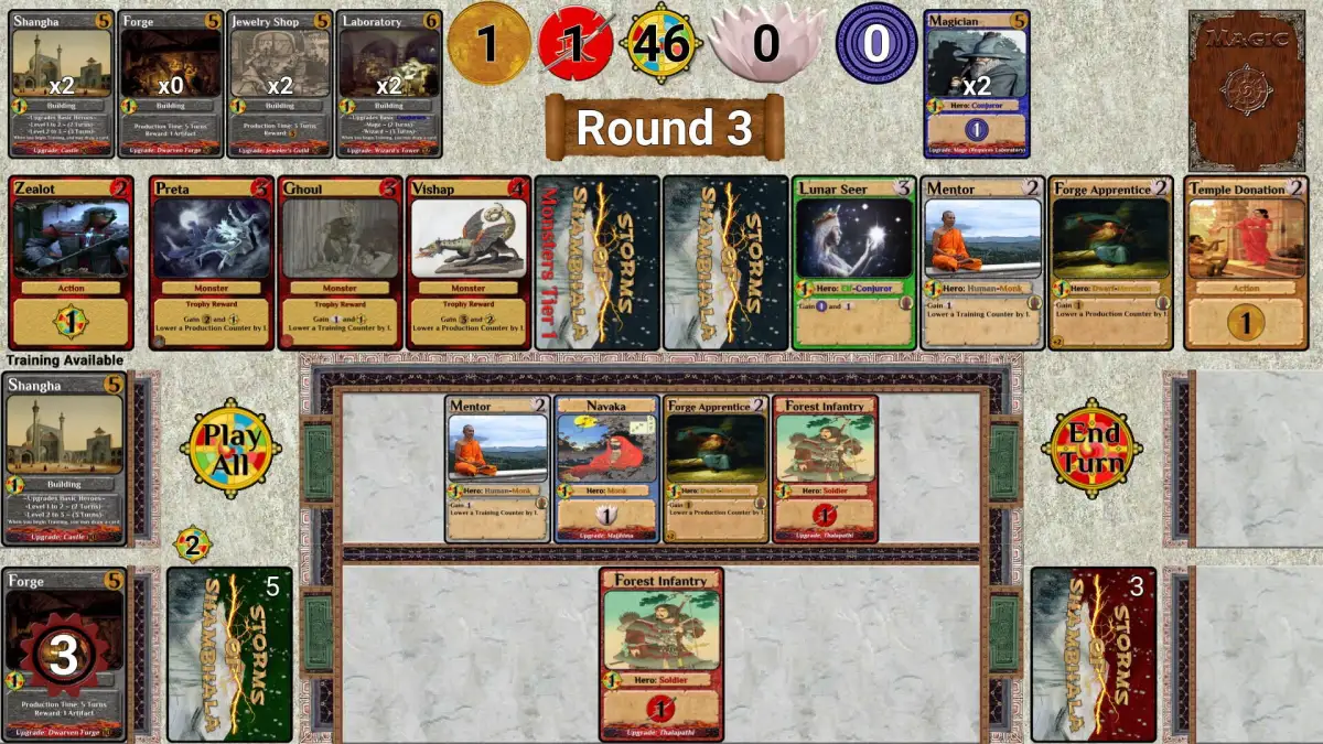 Portada de Storms of Shambhala