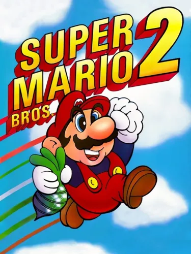 Portada oficial del videojuego Super Mario Bros. 2