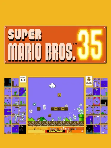 Portada oficial del videojuego Super Mario Bros. 35