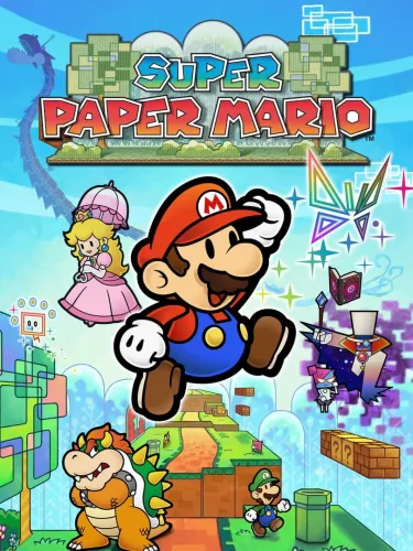 Portada de Super Paper Mario