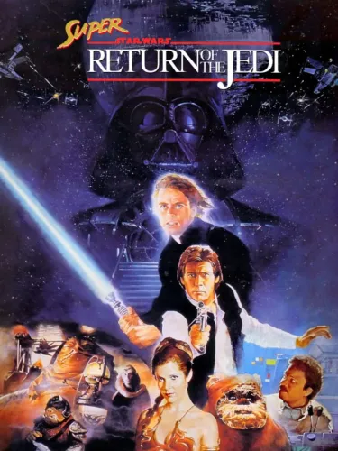 Portada oficial del videojuego Super Star Wars: Return of the Jedi