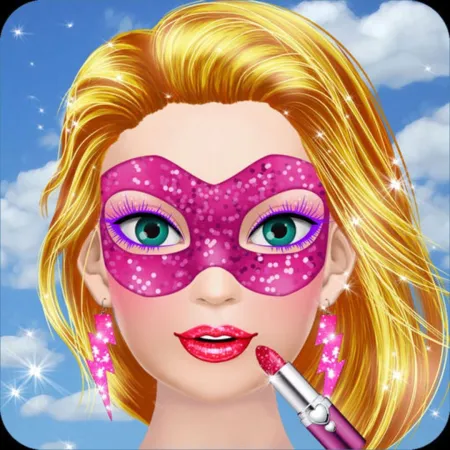 Portada de Superhero Girl Salon: Kids Makeup and Dressup Game