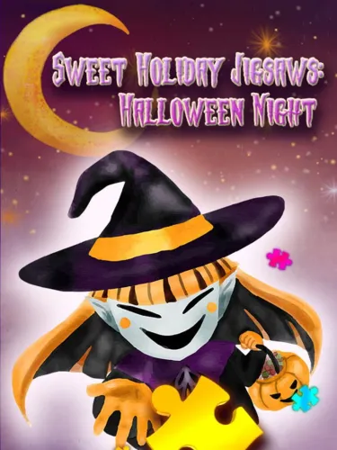Portada de Sweet Holiday Jigsaws: Halloween Night