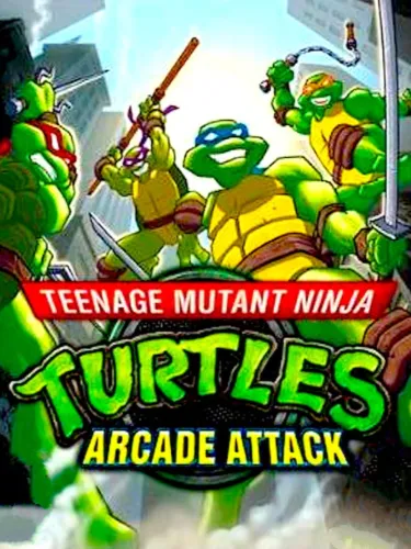 Portada oficial del videojuego Teenage Mutant Ninja Turtles: Arcade Attack
