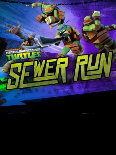 Portada oficial del videojuego Teenage Mutant Ninja Turtles: Sewer Run