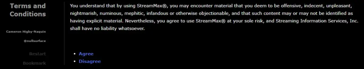 Portada de Terms and Conditions