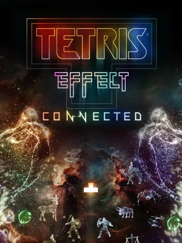 Portada oficial del videojuego Tetris Effect: Connected