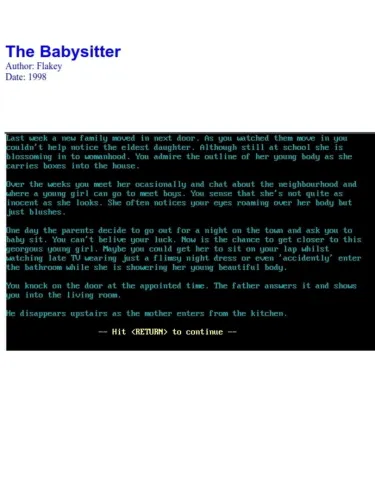 Portada de The Babysitter