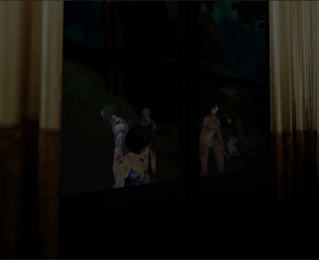 The beauties&zombies of beach for VR