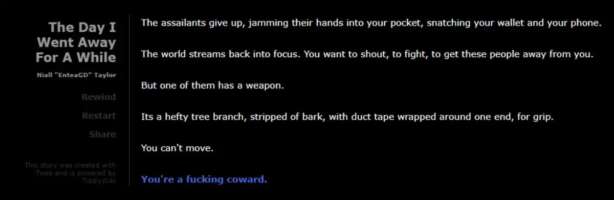 Portada de The Day I Went Away For a While