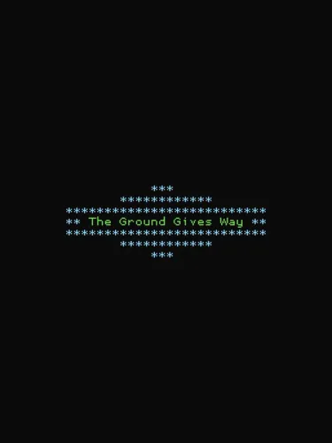 Portada de The Ground Gives Way