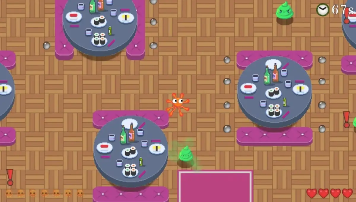 The HD Adventures of Rotating Octopus Character