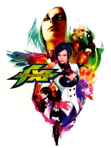 Portada oficial del videojuego The King of Fighters XI