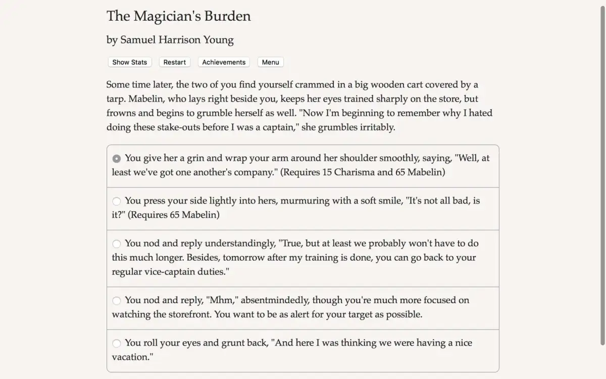 The Magician’s Burden
