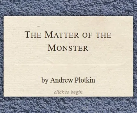 Portada de The Matter of the Monster