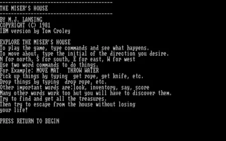 Portada de The Miser’s House