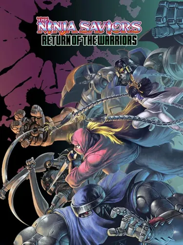 Portada oficial del videojuego ​The Ninja Saviors: Return of the Warriors